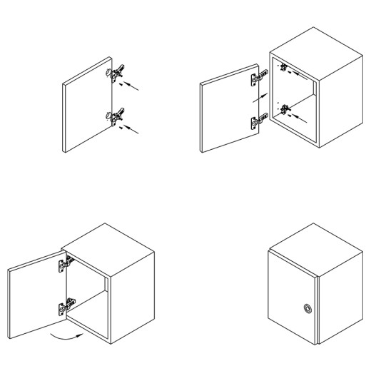 Петля Intermat 9943, накладная, 1029518, Hettich