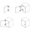 Петля Intermat 9943, внутренняя, 1030922, Hettich