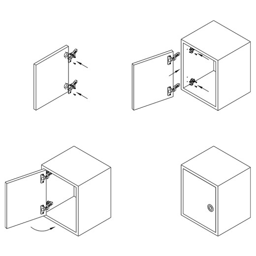 Петля Intermat 9943, внутренняя, 1030922, Hettich