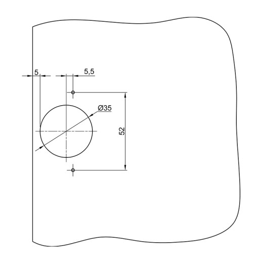Петля Intermat 9936, накладная, 45°, 1061848, Hettich