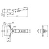 Петля Intermat 9944, накладная, -45°, 1066957, Hettich