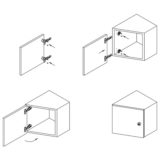 Петля Intermat 9943, полунакладная, 1030620, Hettich