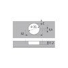 Петля Slide-on 2333, внутренняя, 1078662, Hettich