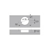 Петля Slide-on 2333, накладная, 1078660, Hettich