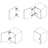 Петля Sensys 8645і 110°, полунакладная, с доводчиком, 9071206, Hettich