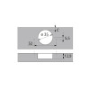 Петля Sensys 8645i черный обсидиан 165° накладная (9091767) Hettich