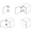 Петля Sensys 8645i, накладная, с доводчиком, 9071205, Hettich
