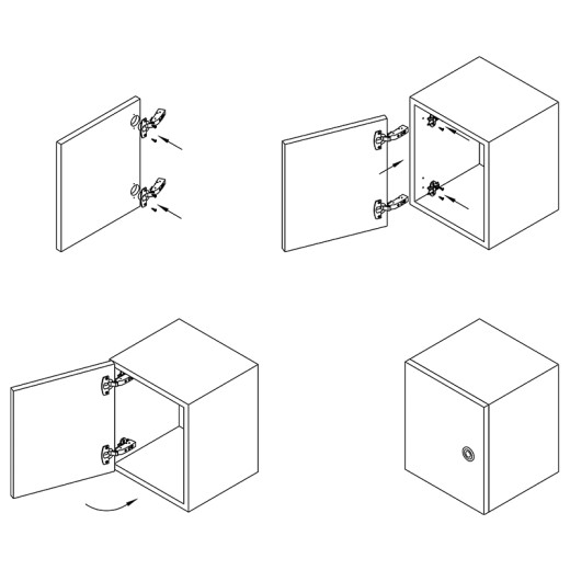 Петля Sensys 8645i, накладная, с доводчиком, 9071205, Hettich