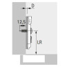 Монтажная планка Sensys, D=1, 5мм, c эксцентриком, 9071671, Hettich