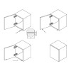 Механізм P2O Magnet білий, накладний (9089590) Hettich