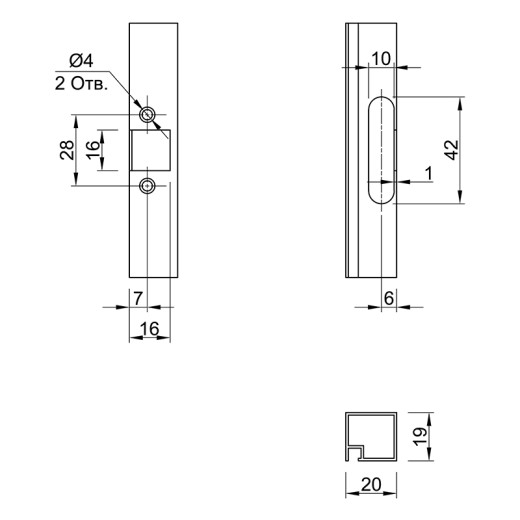 Петля Intermat 9936, накладная, 45°, 1061848, Hettich