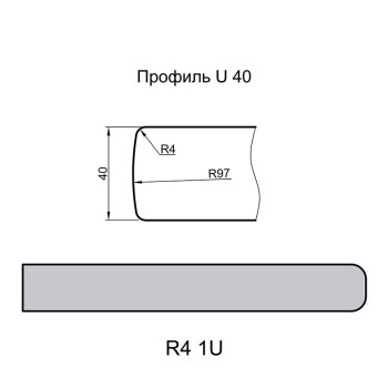 Стільниця ARPA 3281 R вологостійка 4200х600х40мм