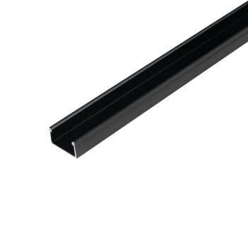 Профиль для LED-ленты, НАКЛАДНОЙ, L=2м, алюминий, анодир. черный
