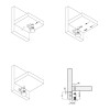 Опора регулируемая M10, H=38, сталь, (PI34) Permo