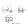 Опора регулируемая, расстояние между зубцами 32 мм, (PI31), цинк Permo