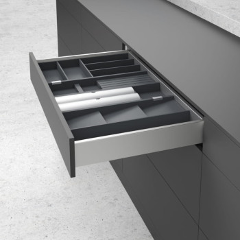 Организация OrgaTray 270 лоток, бук, антрацит, W300xL118xH43мм (9278301) Hettich