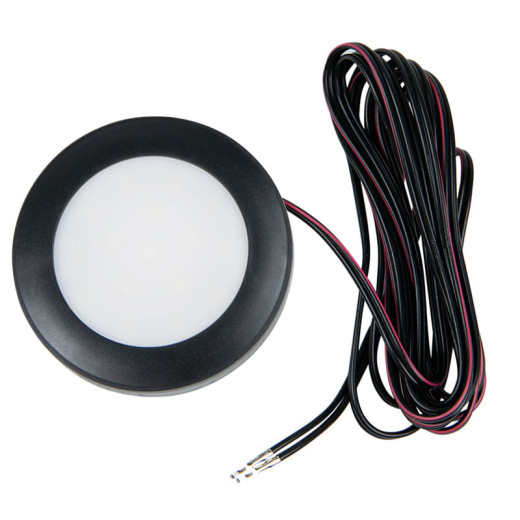 LED-светильник Orbit slim 12В, 1, 8Вт, 6000K (холодный свет), пластик, черный