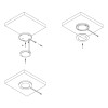 LED-светильник Orbit slim 12В, 1, 8Вт, 6000K (холодный свет), пластик, черный