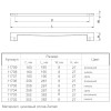 Ручка мебельная Ferro Fiori M 0030.256 хром 8 мм