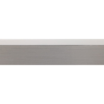 2811E Кромка ПММА Visions V-Nut Ярко-белый/Нержавейка 23х1, 3мм (100 м.п.) REHAU