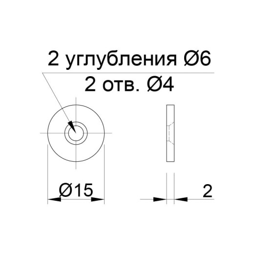 Ответная планка к магниту D=15мм