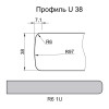Столешница Swiss Krono 8023 ET (S056/L) ГРАНИТ ИНДИЙСКИЙ 4100x600x38мм