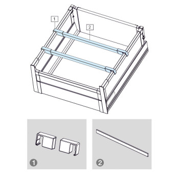 Поперечный релинг Muller Box 1100мм