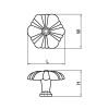 Ручка мебельная Ferro Fiori D 4460.01.42 бронза