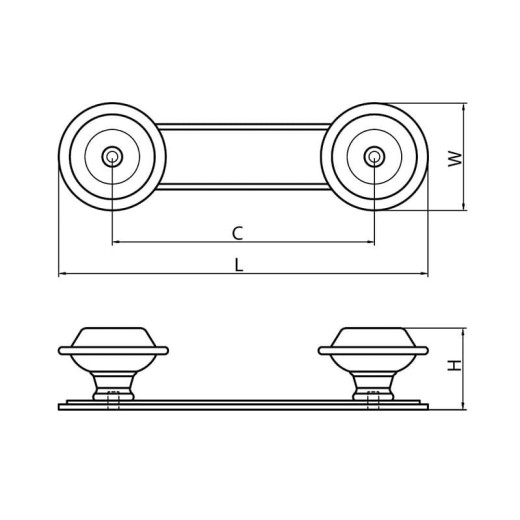Крючок Ferro Fiori CR 9122.96 античная бронза