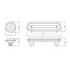 Ручка мебельная Ferro Fiori CR 9120.96 античное серебро