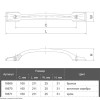 Ручка мебельная Marella D 15090.160 хром