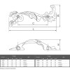 Ручка мебельная Marella A 15074.096.S серебро
