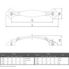 Ручка мебельная Marella CL 15089.128 золото