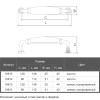 Ручка мебельная Marella CL 15136.096 золото | кремовый