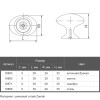 Ручка мебельная Marella CL 24462.01 серебро