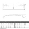 Ручка мебельная Marella CL 15063.128 сталь