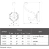 Крючок Marella CL 43001.113 серебро