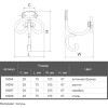 Крючок Marella CL 43007.106 сталь
