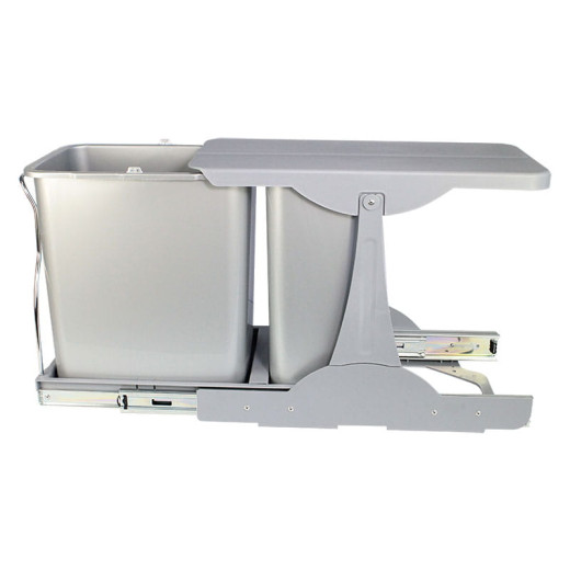 Мусорница Taurus 40 1x16+1x8л серая Muller