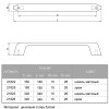 Ручка меблева Cosma M 12968.160 нікель матовий