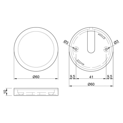 LED-светильник "Venti", 1.6W, 12V, белый свет