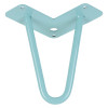 Ножка мебельная HAIRPIN Leg 2ROD Small h15см, азур (бирюзовая)