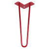 Ніжка меблева HAIRPIN Leg 2ROD Small h36см, червона