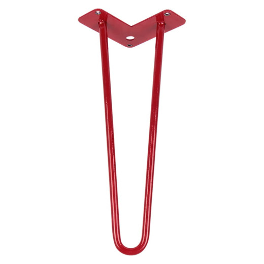 Ніжка меблева HAIRPIN Leg 2ROD Small h36см, червона