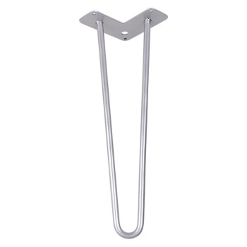 Ножка мебельная HAIRPIN Leg 2ROD Small h41см, серебряная
