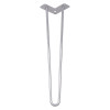 Ножка мебельная HAIRPIN Leg 2ROD Big h55см, серебряная