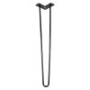 Ножка мебельная HAIRPIN Leg 2ROD Big h71см, черная глянцевая