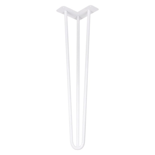 Ніжка меблева HAIRPIN Leg 3ROD Big h55см, біла