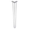 Ножка мебельная HAIRPIN Leg 3ROD Big h71см, серебряная