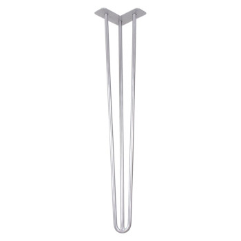 Ножка мебельная HAIRPIN Leg 3ROD Big h71см, серебряная